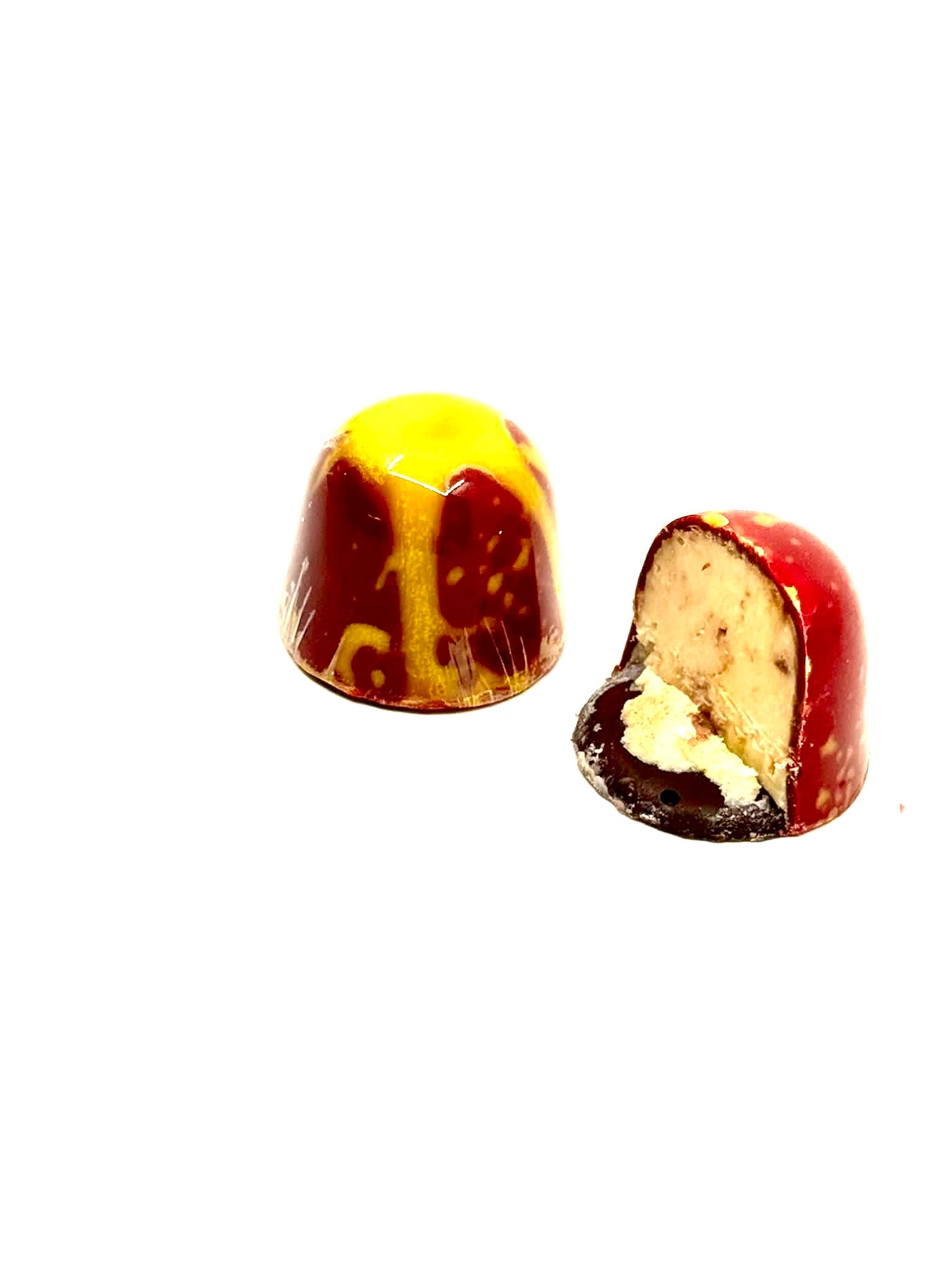 Chocolate Galaxy Crystal Burgundy Crème Lemon With Feuilletine  (15g)