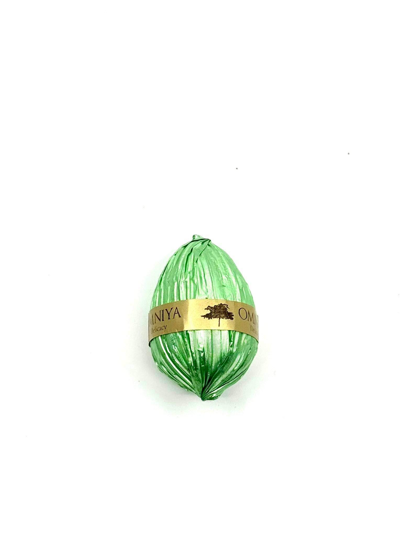 Chocolate M-Egg Cream Pistachio with Feuilletine  (15g)