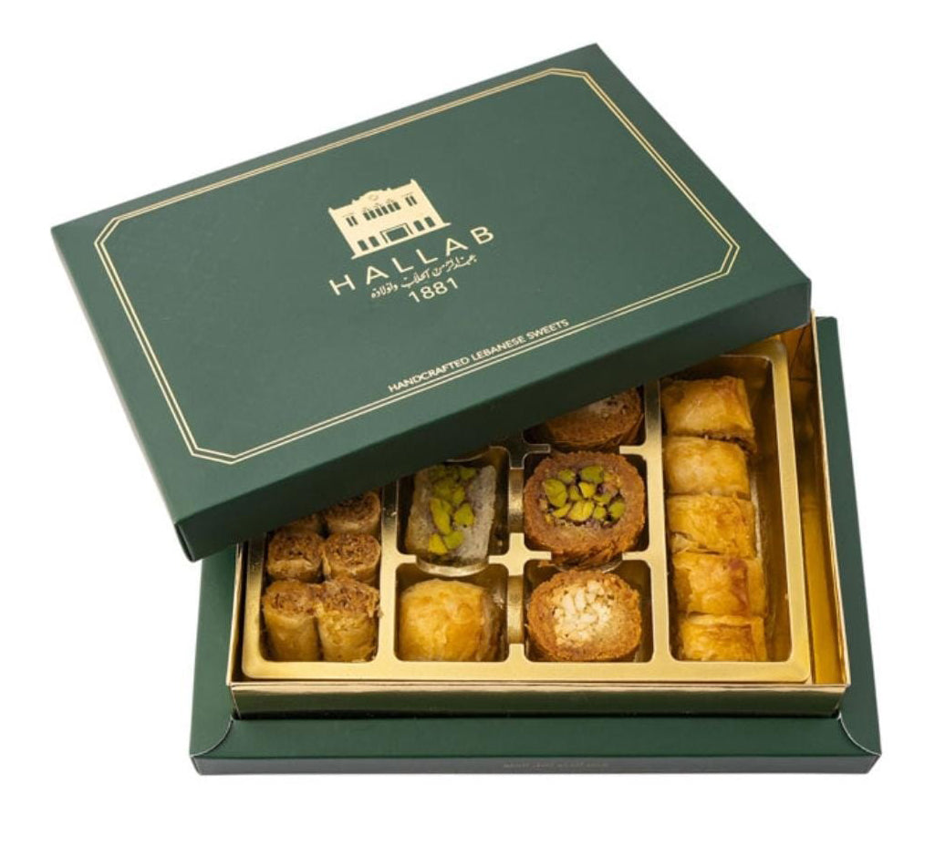 Mixed Hallab Baklava Vegan Pieces Stuffed with pistachios and cashew nuts (Small 250g)