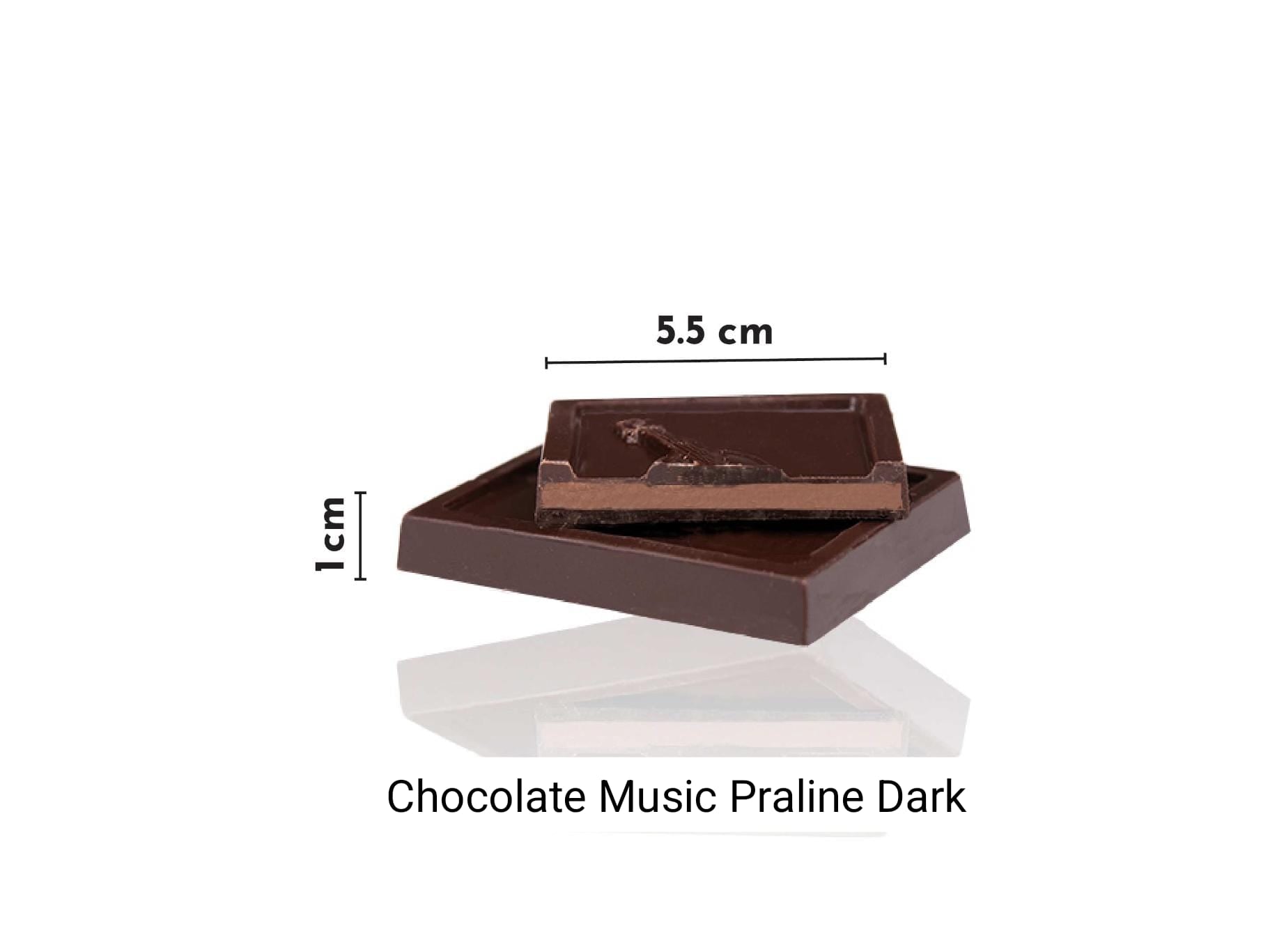 Chocolate Music Praline Dark No Added Sugar